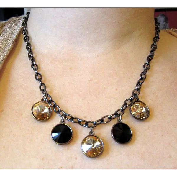 I made it using Swarovski crystals, Crystal.